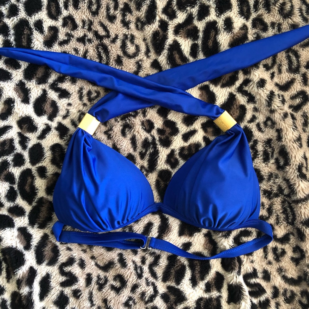 Blue Bikini Top